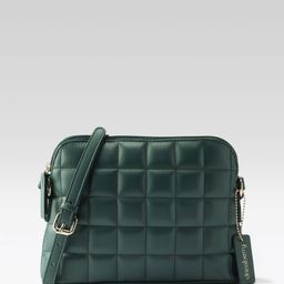 DressBerry Checked Structured Quilted Sling Bag-image-3