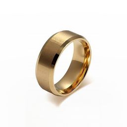 Moneekar Jewels Gold Stainless Steel Finger Ring-53