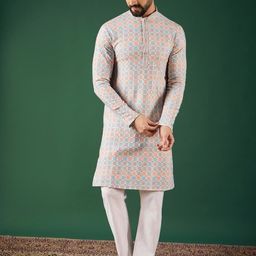 Anouk Men Thread Work Kurta-8