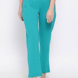 Clovia Women Green Solid Lounge Pants LB0173P17S-image-105