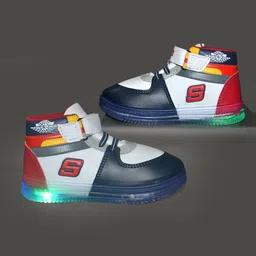 BAESD Kids Colourblocked LED Comfort Insole Sneakers-image-47