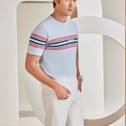 Crimsoune Club Colourblocked Slim Fit Cotton T-shirt-image-21