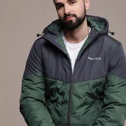 Nautica Hooded Colourblocked Puffer Jacket-picture-22
