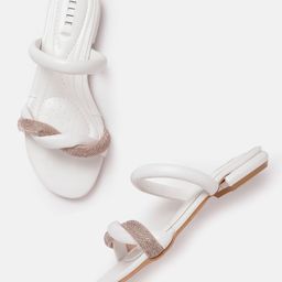 ELLE Women Embellished Open Toe Flats-19