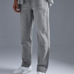boohooMAN Relaxed Fit Light Fade Pure Cotton Jeans-image-64