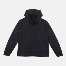 Wear Your Mind Boys Black Solid Hooded Sweatshirt With Attached Face Covering-image-0