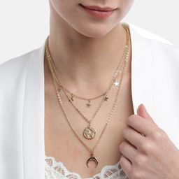Jewels Galaxy Women Gold-Plated Layered Necklace-image-52