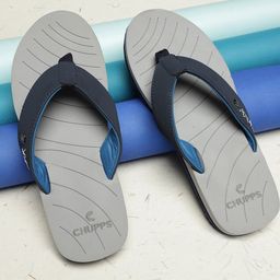 CHUPPS Men Striped URO Foam Thong Flip-Flops-image-65