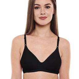 Bodycare Women Pack of 3 Black Solid T-shirt Bra 5555B-image-77