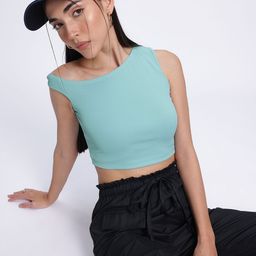 glitchez Ribbed Ready Asymmetric Neck Crop Top-image-62