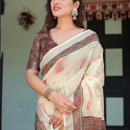 all about you Ethnic Motifs Printed Zari Saree-image-70