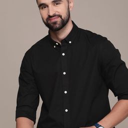 Nautica Pure Cotton Slim Fit Striped Casual Shirt-image-82