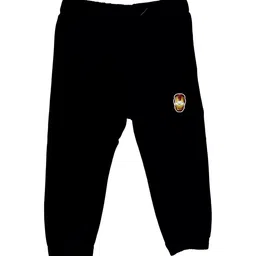 Marvel by Wear Your Mind Kids Black Solid Pure Cotton Joggers-picture-37