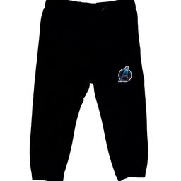 Marvel by Wear Your Mind Kids Black Solid Pure Cotton Joggers-image-83