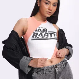 glitchez Escape Essentials Printed Fitted Crop Top-picture-14