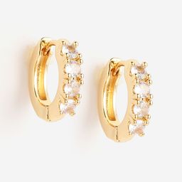 DressBerry Gold-Plated Cubic Zirconia Circular Hoop Earrings-image-45