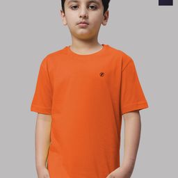 Friskers Boys Orange 2 V-Neck Pockets T-shirt-image-95