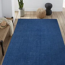 Saral Home Blue Solid Anti-Skid Dhurrie-image-58