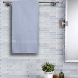 MASPAR Unisex Blue Solid Waffle Catalina 240 GSM Bath Towel-45