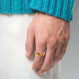 SUFFIRE Silver-Plated Adjustable Finger Ring-22