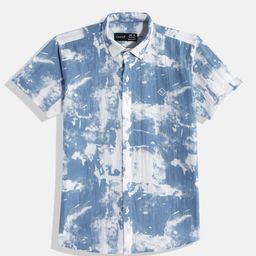 CAVIO Boys Comfort Tie and Dye Pure Cotton Casual Shirt-image-85