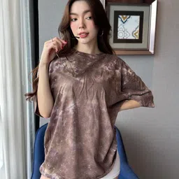 StyleAsh Women Tie and Dye Oversized T-shirt-image-13