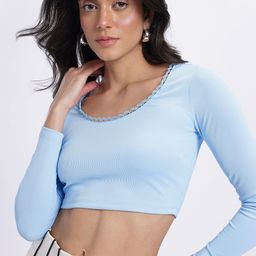 glitchez Lace Inserts Fitted Crop Top-14