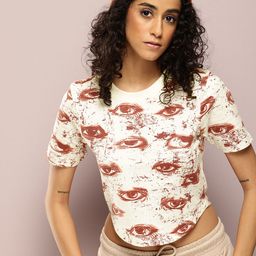 Kook N Keech Printed Crop T-shirt-picture-42
