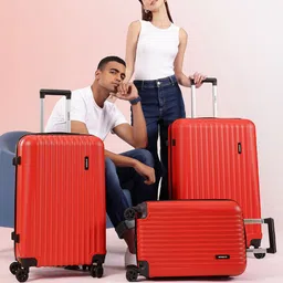 WROGN Unisex Set of 3 Hard Shell Trolley Suitcases-1