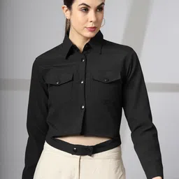CHKOKKO Women Solid Tailored Jacket-image-46