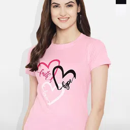 Fabflee Women Multicoloured 3 Printed T-shirt-image-98