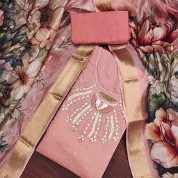 Blissta Beads And Stones Unstitched Dress Material-image-81