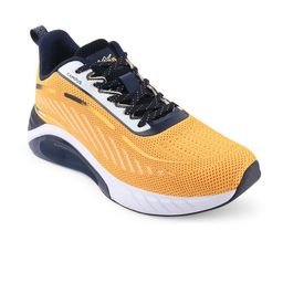 Campus Men Mustard Yellow Mesh Running Shoes-36