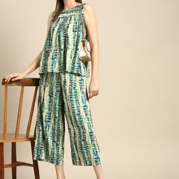 Anouk Dyed Top with Palazzos-42