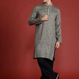 Anouk Printed Regular Thread Work Kurta with Salwar-32