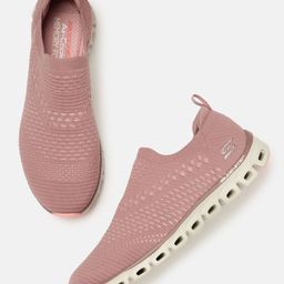 Skechers Women Dusty Pink Solid GLIDE-STEP - OH SO SOFT Loafers-3