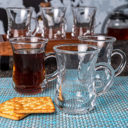 GOODHOMES Set Of 6 Transparent Solid Glass Cups-45