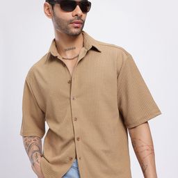 glitchez Textured Relaxed Fit Shirt-image-57