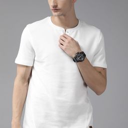The Roadster Lifestyle Co. Self-Design Henley Neck T-shirt-image-36