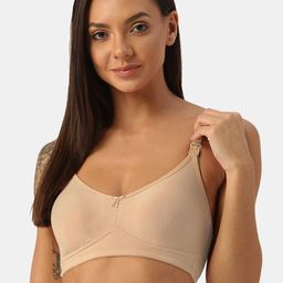 Inner Sense Women Beige Solid Maternity Bra-picture-47