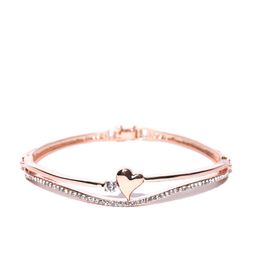 Jewels Galaxy Rose Gold-Plated Handcrafted Stone-Studded Bracelet-10