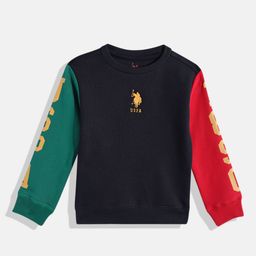 U.S. Polo Assn. Kids Boys Colourblocked Sweatshirt-picture-18