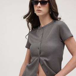 The Roadster Life Co. Band Collar Textured Front-Open Top-18