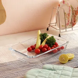 Femora Borosilicate Microwave Safe Set of 3 Rectangular Dish-13