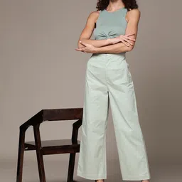 bebe Women Season Staples Flared Trousers-picture-21