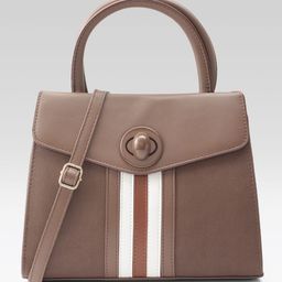 Mast & Harbour Textured Structured Satchel-11