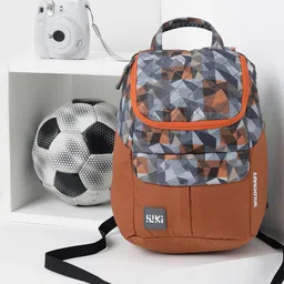 Wildcraft Women Orange & Blue Graphic Backpack-19