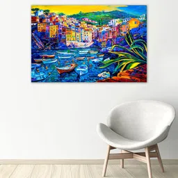 999Store Multicoloured Handpainted Landscape Town Wall Art-image-94