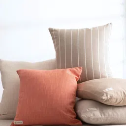 Copper-Red Jaipur Pink Cotton Square Cushion Cover-image-47
