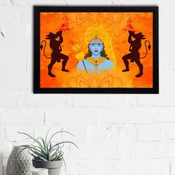 eCraftIndia Lord Ram Satin Matt Texture UV Wall Art-image-38
